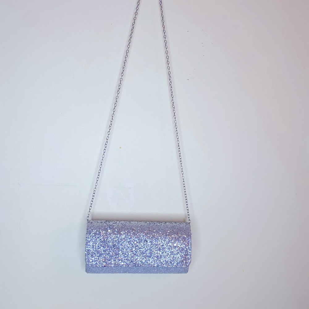 Womens evening clutch, sparkling with Detachable chain for wedding and party.